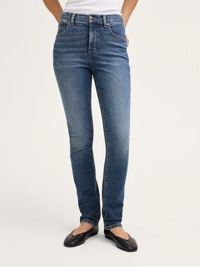 Madewell The Pencil Jeans in Super Stretch Denim Concho Wash Size 25